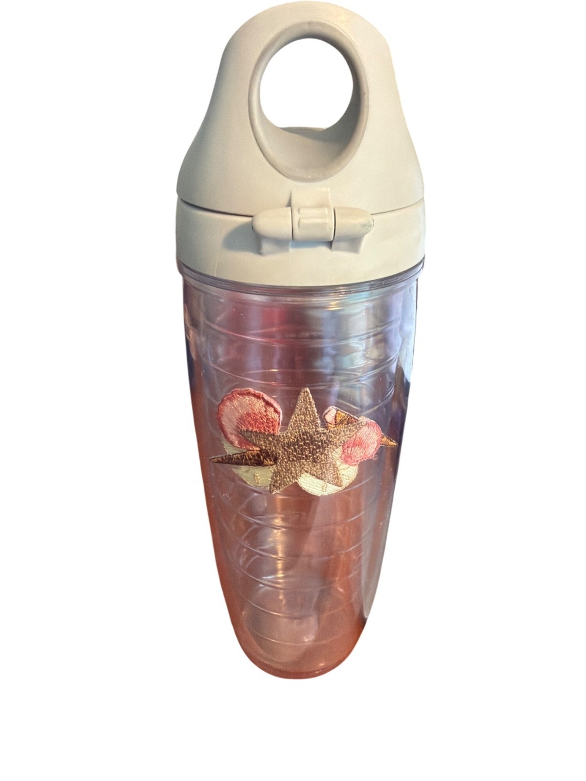 Tervis Clear Tumbler Water Bottle Insulated Flip Top Lip She
