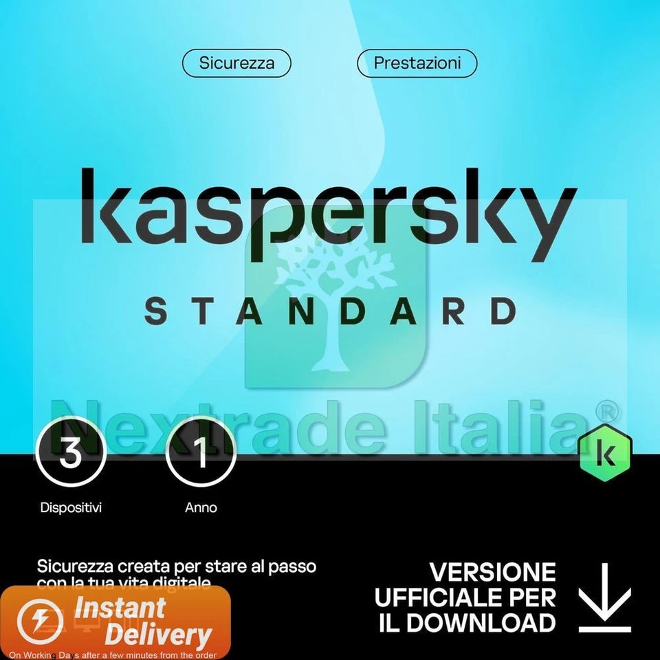 ANTIVIRUS STANDARD 2025 PC MAC ANDROID IOS 3 DISPOSITIVI 1 ANNO