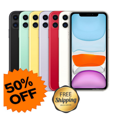 Apple iPhone 11 64GB 128GB Green White Unlocked Verizon T-Mobile Smartphone