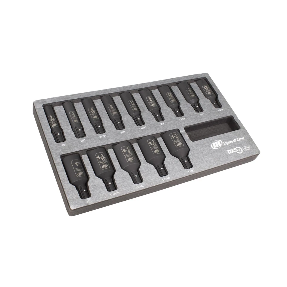 DXSK2H14L DXS2 Drive Hex Deep SAE Imperial Impact Socket Set, 14-Piece - Image 2 of 4