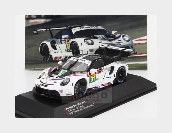 1:43 Ixo Porsche 911 Rsr-19 #91 Wec 8H Bahrain 2022 Bruni Lietz LEGT43-23008 Mod-image