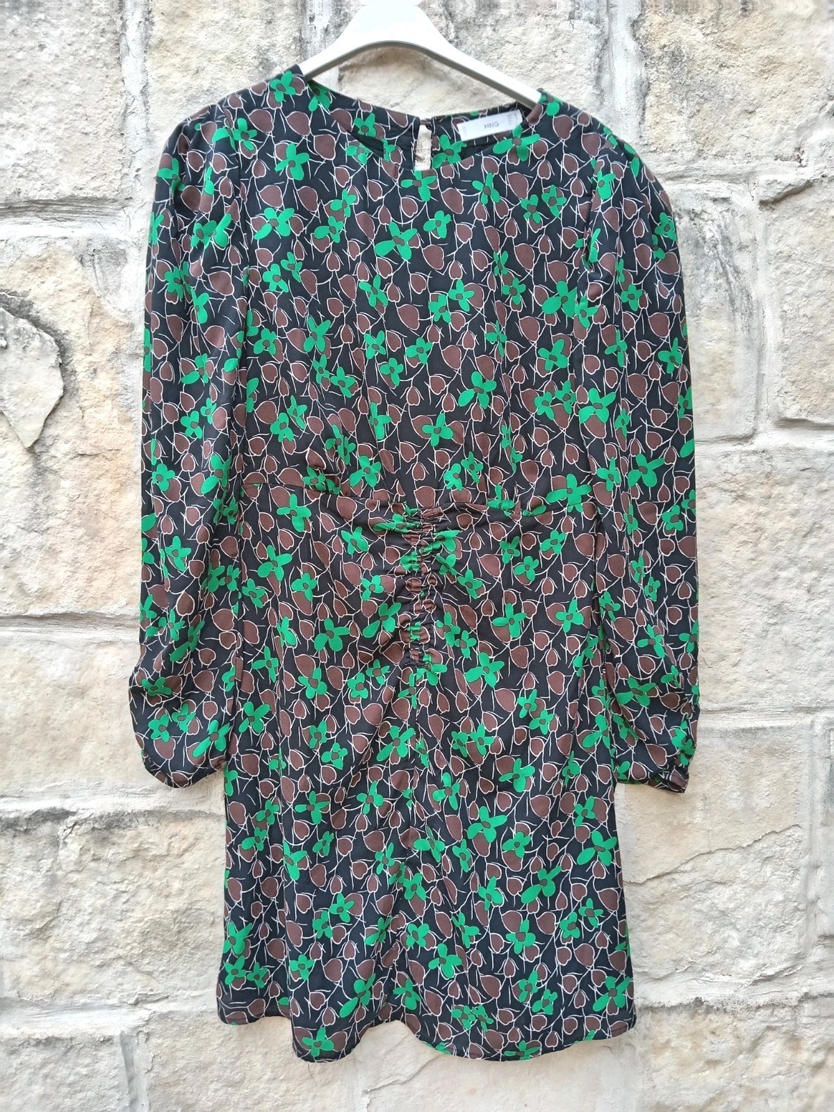 Abito Mango Boho Hippie Abito a Tunica Abito Astuccio S/M 36/38 Fiori Sexy