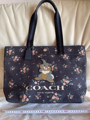 Coach Disney Bambi Thumper Tote Bag Rare Authentic Collaboration New