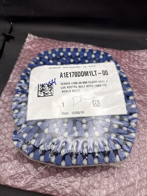 Intralox A1E170DDM1LT-00 Series 1100 38mm Flush Grid Belt w/ Tabs 10ft NEW