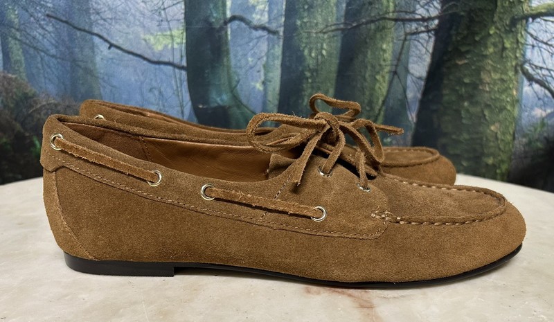 Madewell The Jamie Boat Shoe Suede Dried Acorn 9.5 NEW EU 40