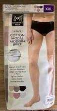 Member's Mark Ladies 6 Pack Cotton Modal Modern Brief Underwear XXL Multi Color
