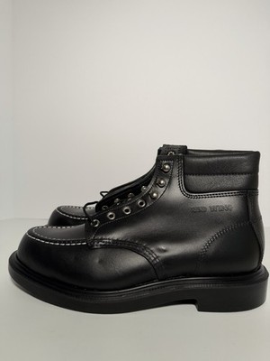 Red Wing 8133 SuperSole Classic Moc Toe Boots Black Chrome Men's