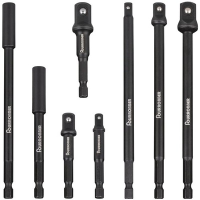 Vielseitiges 8-teiliges Set: 1/4'' 3/8'' 1/2'' Sechskant Adapter für Ihre Werkzeuge