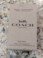 Coach New York Men's Eau de Toilette Spray Tester 3.3 fl oz