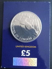 Tower Of London Raven Five Pound Coin Uncirculated.