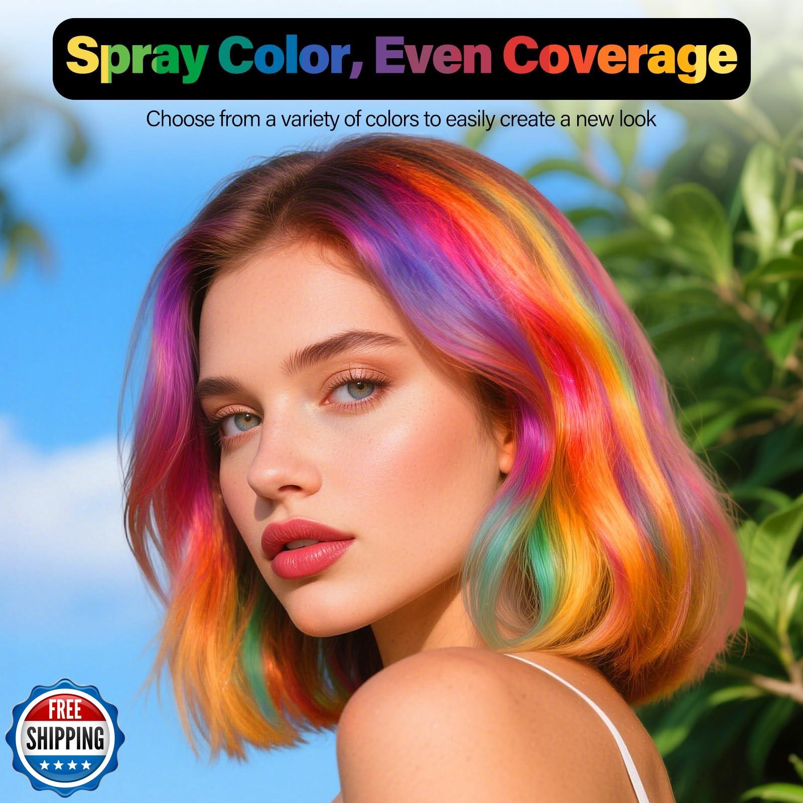 One-Day Hair Color Spray For Kids Women Men, Temporary Hair Dye Washable Hair