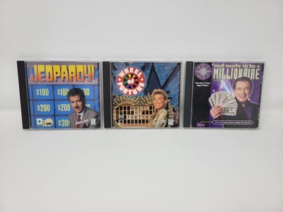 Jeopardy + Wheel Of Fortune + Millionaire 3 Set CD-ROM PC Games Windows Tested