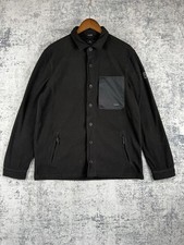 Billabong Giacca Uomo Media Nera Pile Bottoni Shacket Chore Casual