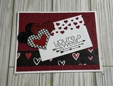 Valentines / Hearts / Card Kit Of 4 / Great For Friends And Family Too