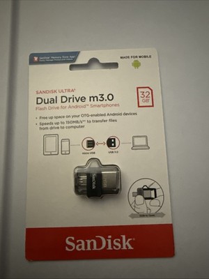 Sandisk Ultra Dual Drive m3.0 32GB Flash Drive for Android Micro-USB