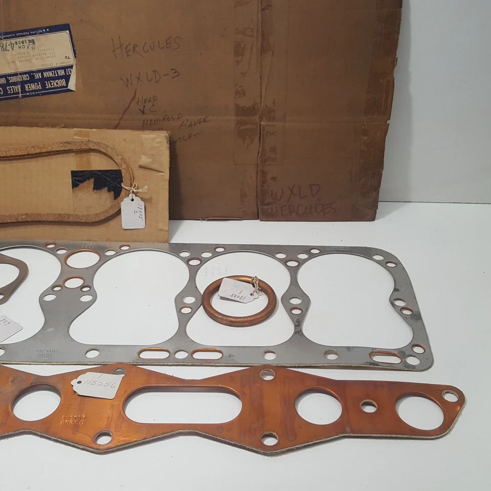 Vintage Rare NOS Hercules WXLD3 WXLC3 Copper Head Gasket Set Marine? Foto 4 de 4
