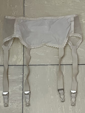 Vintage White Garter Belt Sz 24N 1950s Or 60  s Charmode Lingerie Sears  Roebuck