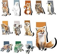 Magnetische Lesezeichen Tiere 12 StüCk Einschulungsgeschenke FüR Kinder SchüLer