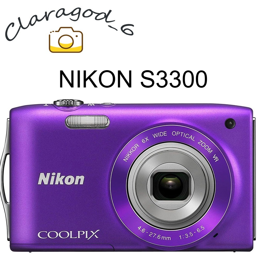 Nikon COOLPIX S3300 Digital Camera 16.0 MP 6X Optical Zoom with