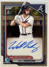 2024 Bowman Chrome Will Verdung 1st Auto #CPA-WV Braves