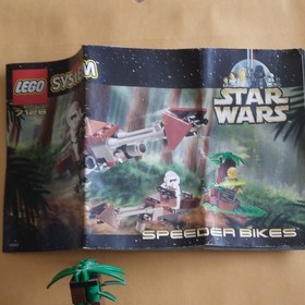 LEGO Star Wars Speeder Bikes 7128 IN- Complete Set w/ Minifigures & Manual