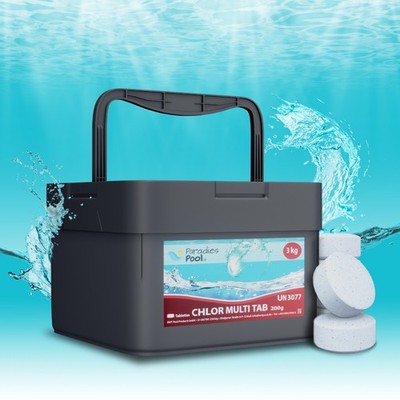 Paradies Pool 5in1 Multitabs 200g31kg Chlor Algenschutz Flockung pH Stabilisator