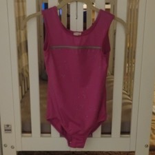 Cat  Jack Girls Sleeveless Pink Kids Dance Gymnastics Leotard Bodysuit Size L