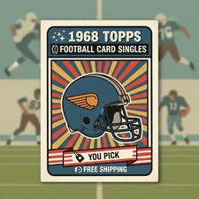 ✨ 1968 Topps 🏈 Football Card Singles 🏷️ You Pick 🆓 Free Shipping