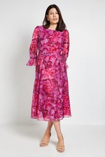 Wallis Pink Fit & Flare Dress Womens Occasion Dresses