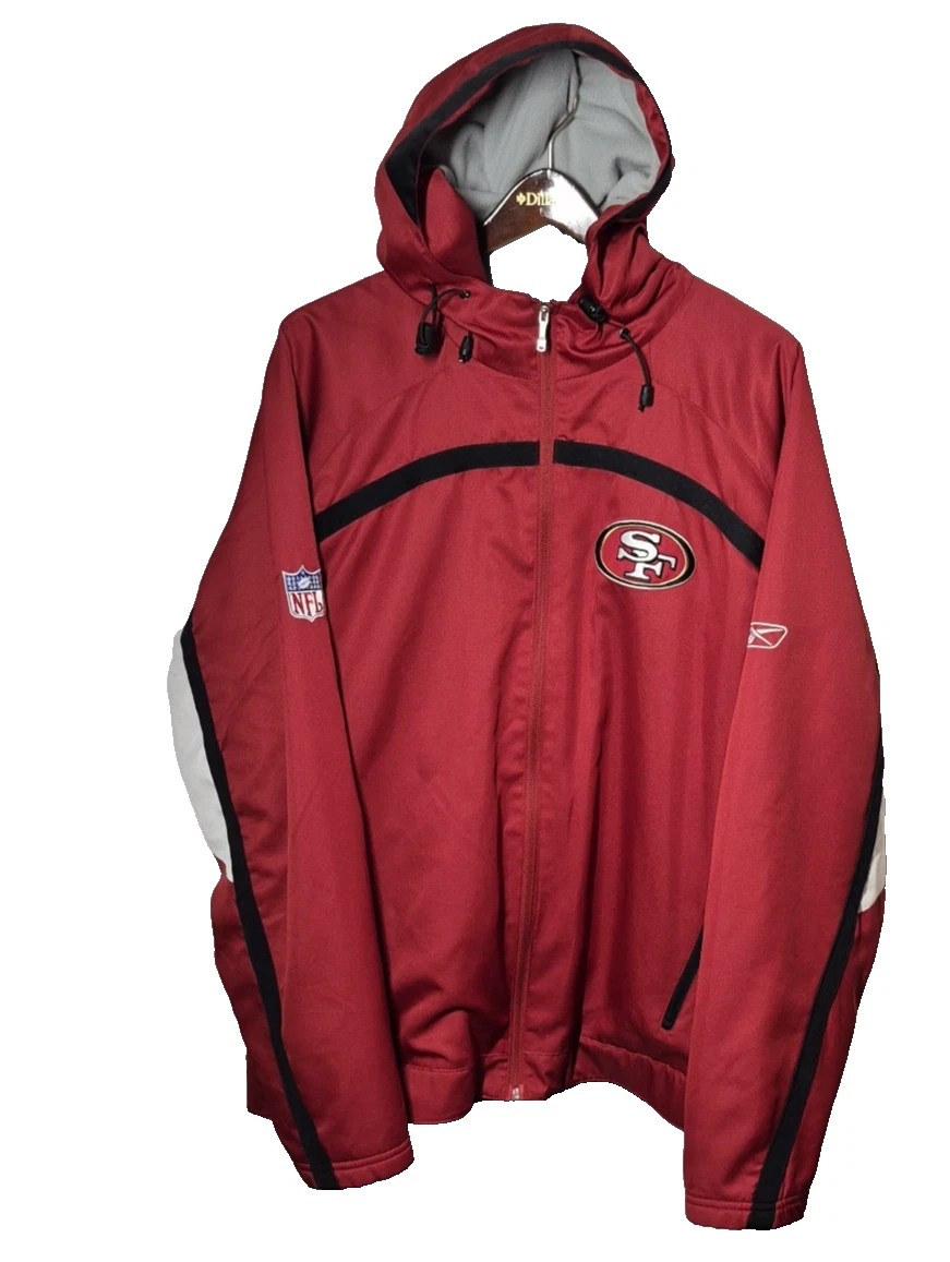 Reebok San Francisco 49ers ジャケット L Vintage NFL Pro Line Reebok 49ers Black & Red Jacket Size Large | eBay