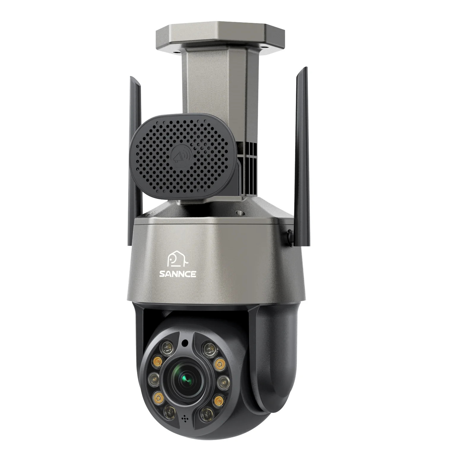 SANNC 5MP 20X Zoom Dome Camera, Smart Dual Light Night Vision AI Human Detection