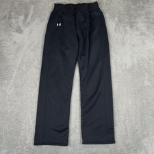 Under Armour Sweatpants Womens Medium Black Fleece Joggers Activewear Gym