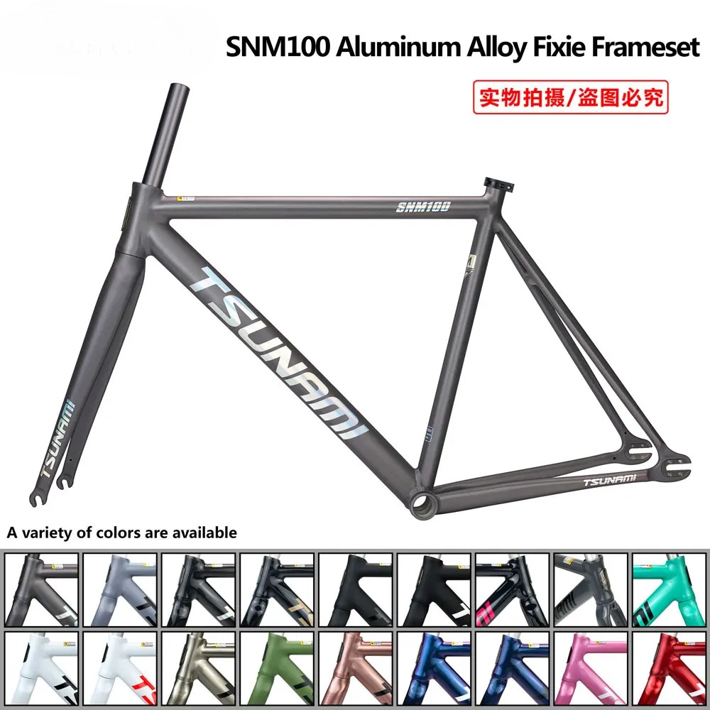 Fixed Gear Bike Frameset Fixie Track Road Bicycle Single Speed