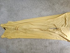 mustard yellow Shape Fit wide-leg belted jumpsuit Size 12
