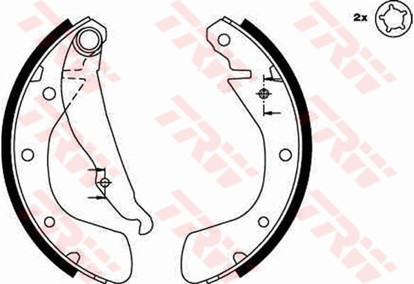 TRW Bremsbackensatz GS8542 FüR Opel Corsa Chevrolet Combo T92 Astra S83 X01 X04-image