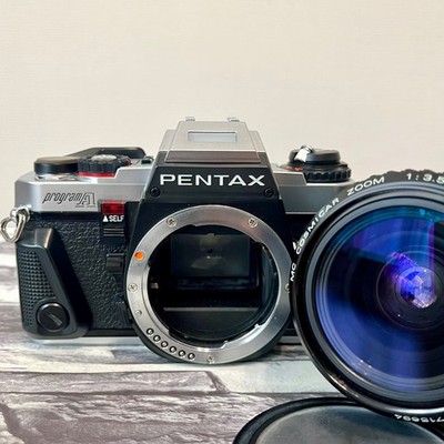 PENTAX Program A SLR 35mm Film Camera w/ MC COSMICAR 28-80mm F3.5-4.5 Lens!