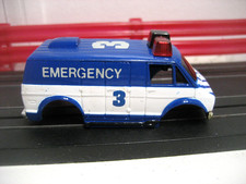 NEW TYCO Ho Slot Car 3 Dodge Emergency Vans Body Never been installed