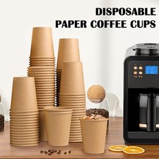 Huifany 300 Pack Paper Cups 8 oz Disposable Cups, Kraft Paper Cups 8 oz