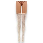 Vintage Francie Doll 1967 Iced Blue #1274 White Lace Hose Stockings Pair Mattel