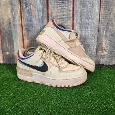 Nike Air Force 1 Shadow 8 Bit Barley Green Sneaker UK 7, EU 41