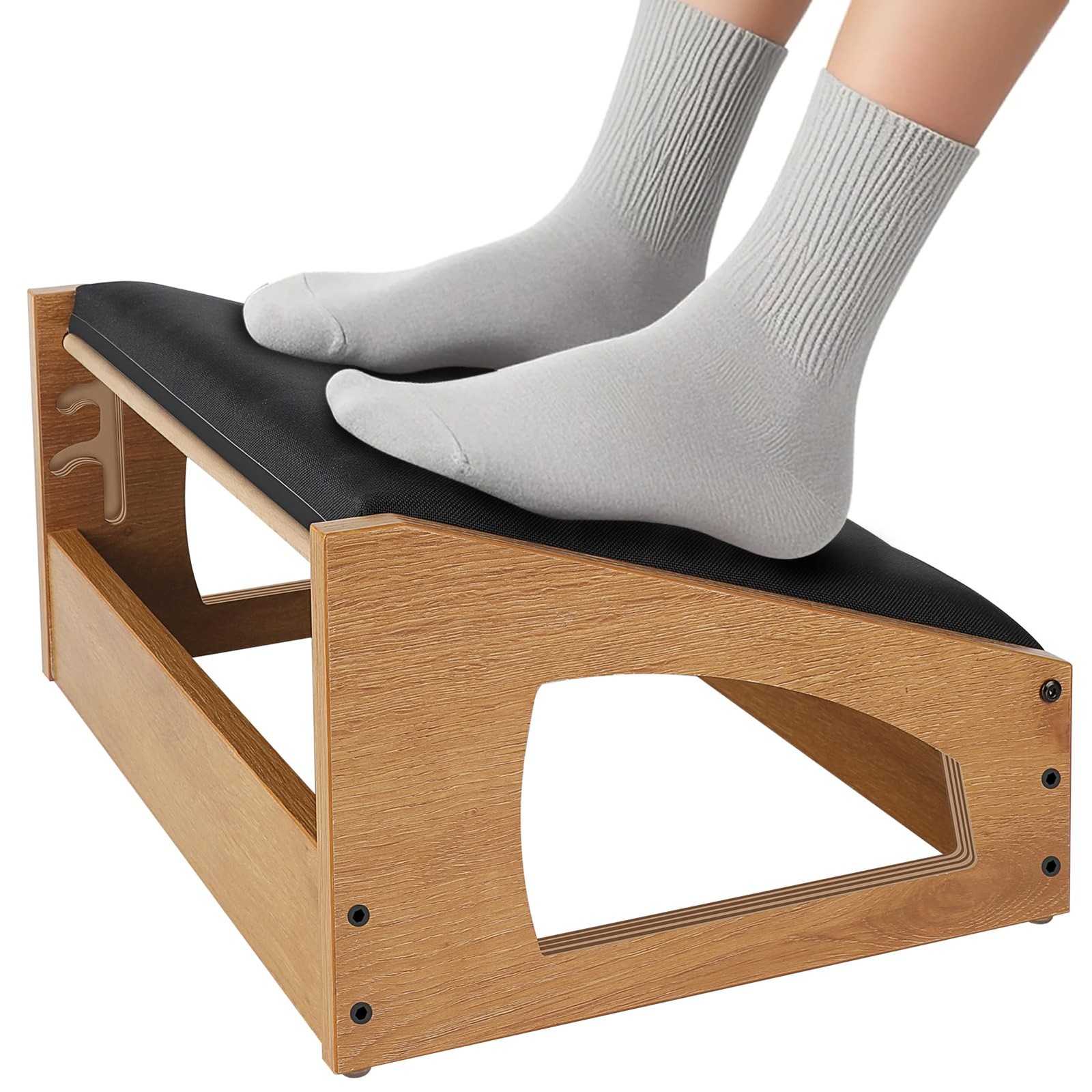 Ergonomic Foot Rest Under Desk, 4 Adjustable Height Foot Stool | Foot Stool