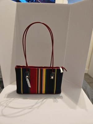 Womens Striped Purse