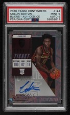 2018 Contenders Rookie Cracked Ice Ticket 8/25 Collin Sexton PSA 9 MINT Auto 0ll