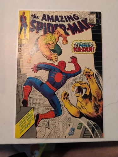 The Amazing Spider-Man #57 Key Issue Ka-Zar Zabu