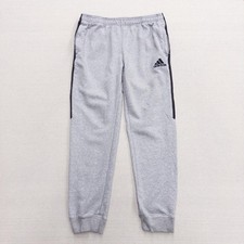 Adidas Gray Jogger Sweat Pants YOUTH Size Large Casual Stripes Outdoors