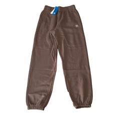 Adidas Jogger Sweatpants Womens Size S Brown Pockets Stretch Drawstring