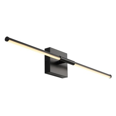 Jonathan Y Black Integrated LED Wall Sconce Polished Minimalist Light Fixture