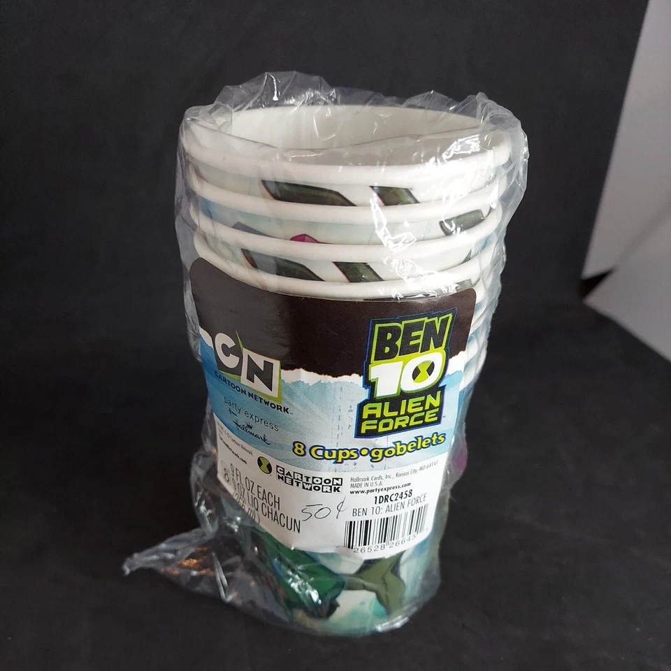 Ben 10 Alien Force день рождения вечеринки чашки новый нераспечатанный пакет - Изображение 2 из 3