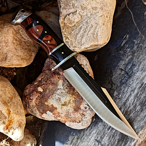 Outdoor COLUMBIA Hunting Knife Fixed Blade Large Bowie Camping Survival Knife - Picture 7 of 24