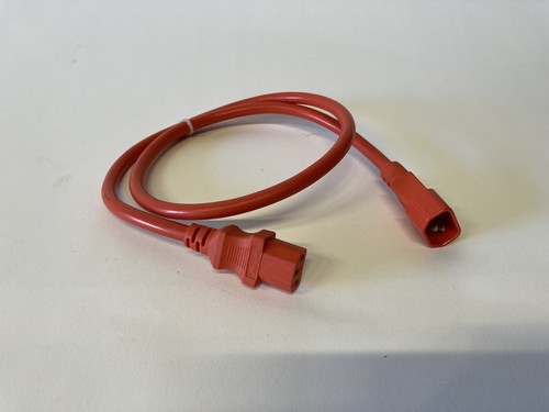 XUAN HUA SZ3 E257089 3FT RED Power Adapter Cord Extender/ Daisy Chain - Picture 3 of 3